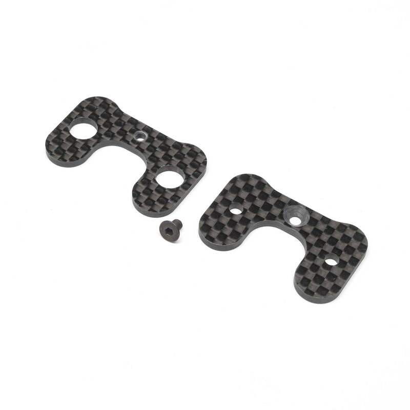 Carbon Wing Riser, 4mm: 22 5.0 and 22x-4 by TLR