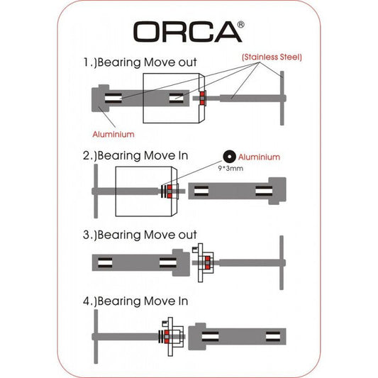 ORCA Brushless 540 Motor Bearing Puller & Installer