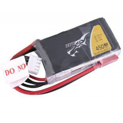 Tattu 450mAh 3S 11.1V 45C 50x19x13mm 32g JST Plug