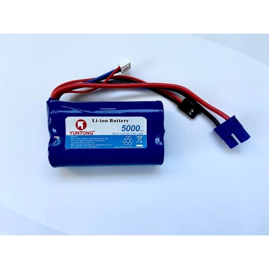 2S 7.4v 5000mAh 10C Li-ion 21700 Cells, JR & EC3 Discharge Plug, XH Balance lead