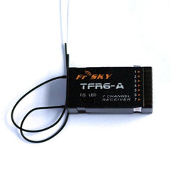 FrSky 2.4G 7CH TFR6-A Receiver Futaba FASST Compatible (Horizontal Connectors)