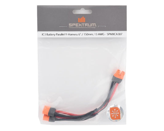 Spektrum RC IC3 6" Battery Parallel Y-Harness Connector