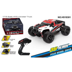 1:18 Storm Brushed Monster Truck red 7.4V Li-Ion USB charge