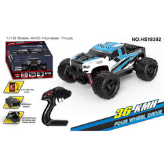 1:18 Storm Brushed Monster Truck blue 7.4V Li-Ion USB charge