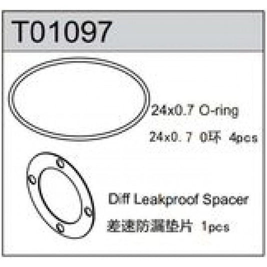 Diff Gasket & O-Ring Set TC10