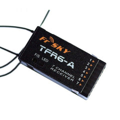 FrSky 2.4G 7CH TFR6-A Receiver Futaba FASST Compatible (Horizontal Connectors)