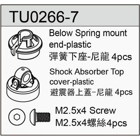 Bleeder Shock Caps For Big Bore (4) TM2 V2, TM4, TM2SC